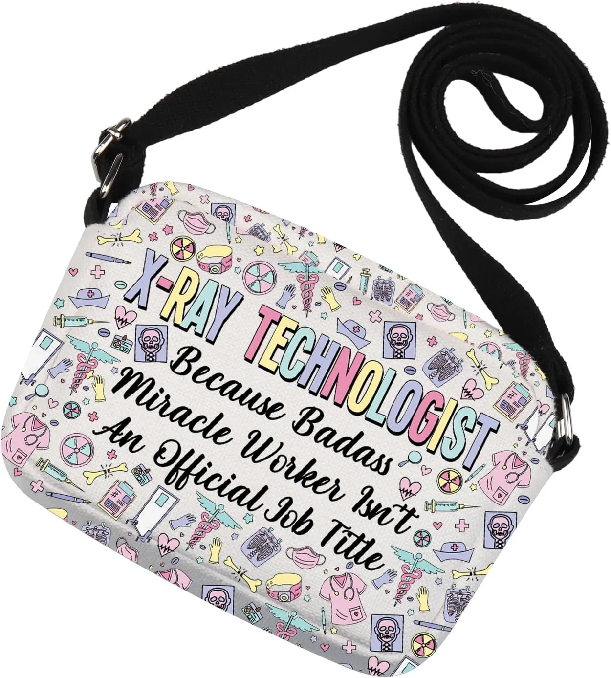 Funny X-Ray Technologist Gift Xray Tech Crossbody Bag for Radiology Tech Rad Tech Gift