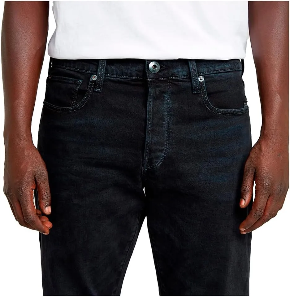 G-Star Raw Men's 3301 Tapered Fit Jean In Nippon Stretch Denim