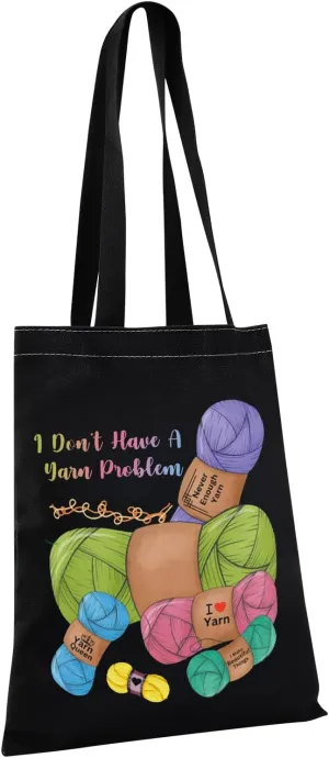 G2TUP Yarn Tote Bag - Funny Crocheter Knitter Project Bag Gift