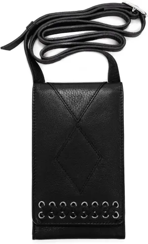 Genuine Leather Crossbody Phone Purse for Women, Multi-Pocket, ID Window, Adjustable Strap, Card Slots