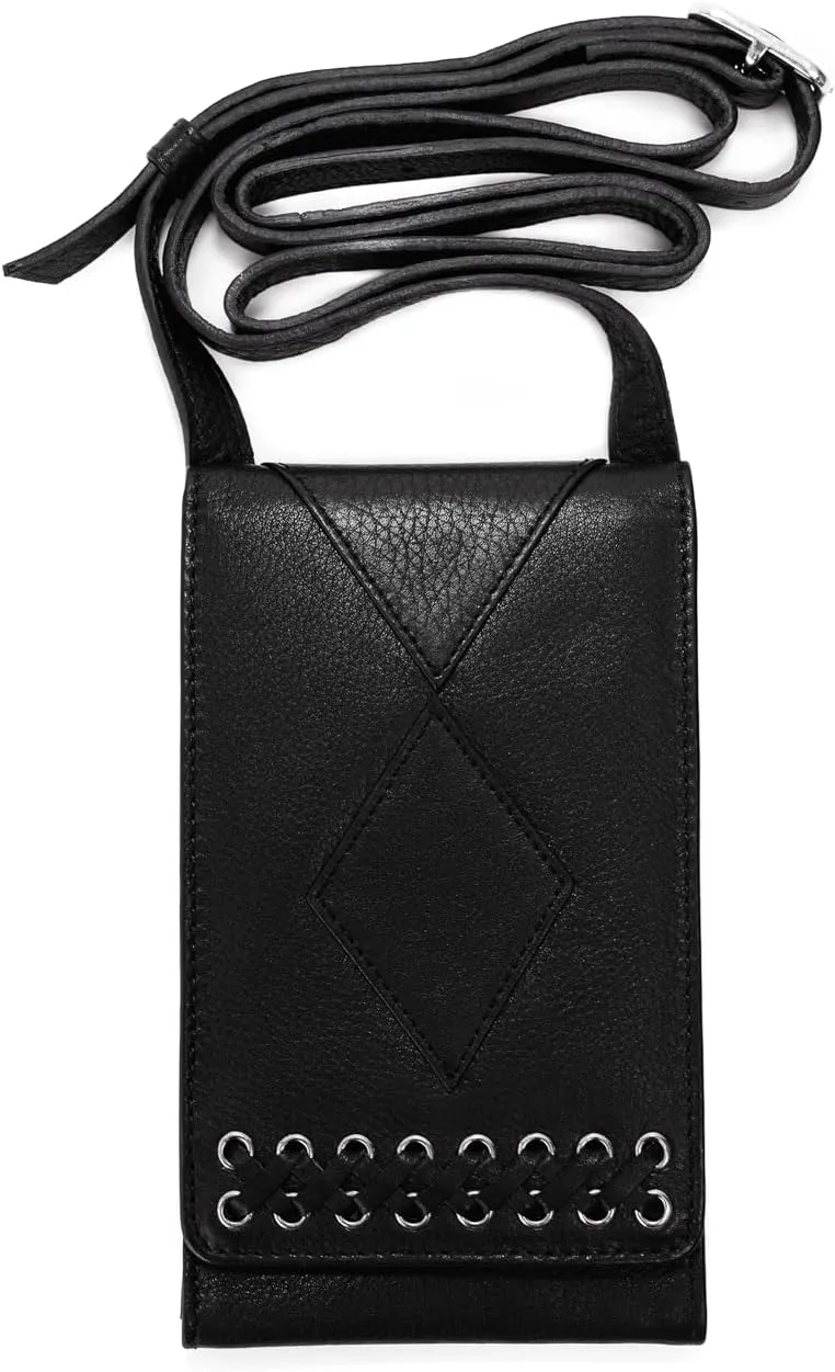 Genuine Leather Crossbody Phone Purse for Women, Multi-Pocket, ID Window, Adjustable Strap, Card Slots