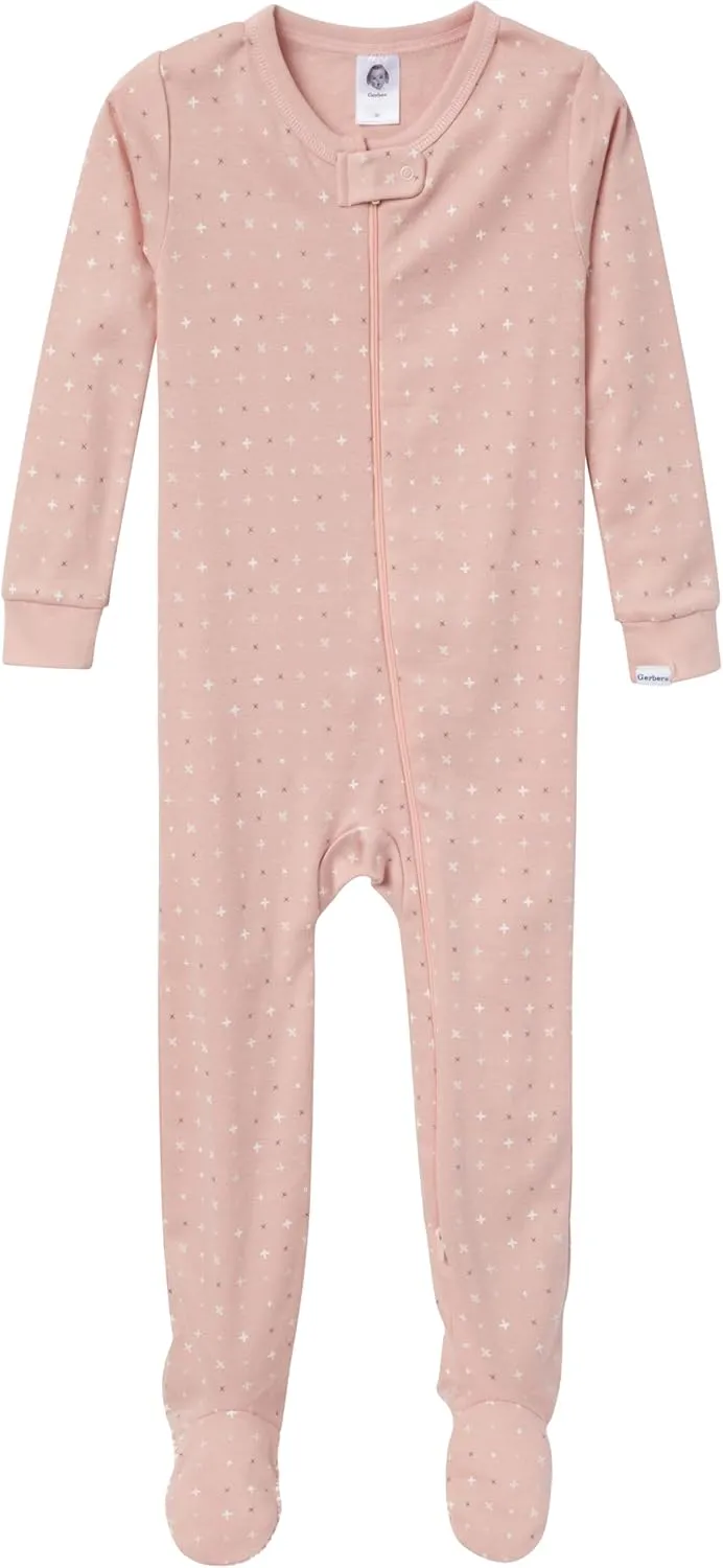 Gerber Unisex-Baby 4-Pack Footed Pajamas