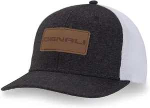 GMC Denali Crosshatch Hat - Structured Cap w/Faux Leather Patch - Officially Licensed by GM Black