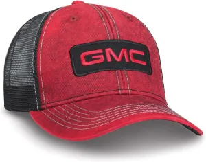 GMC Red Washed Cap - Structured Snapback Hat