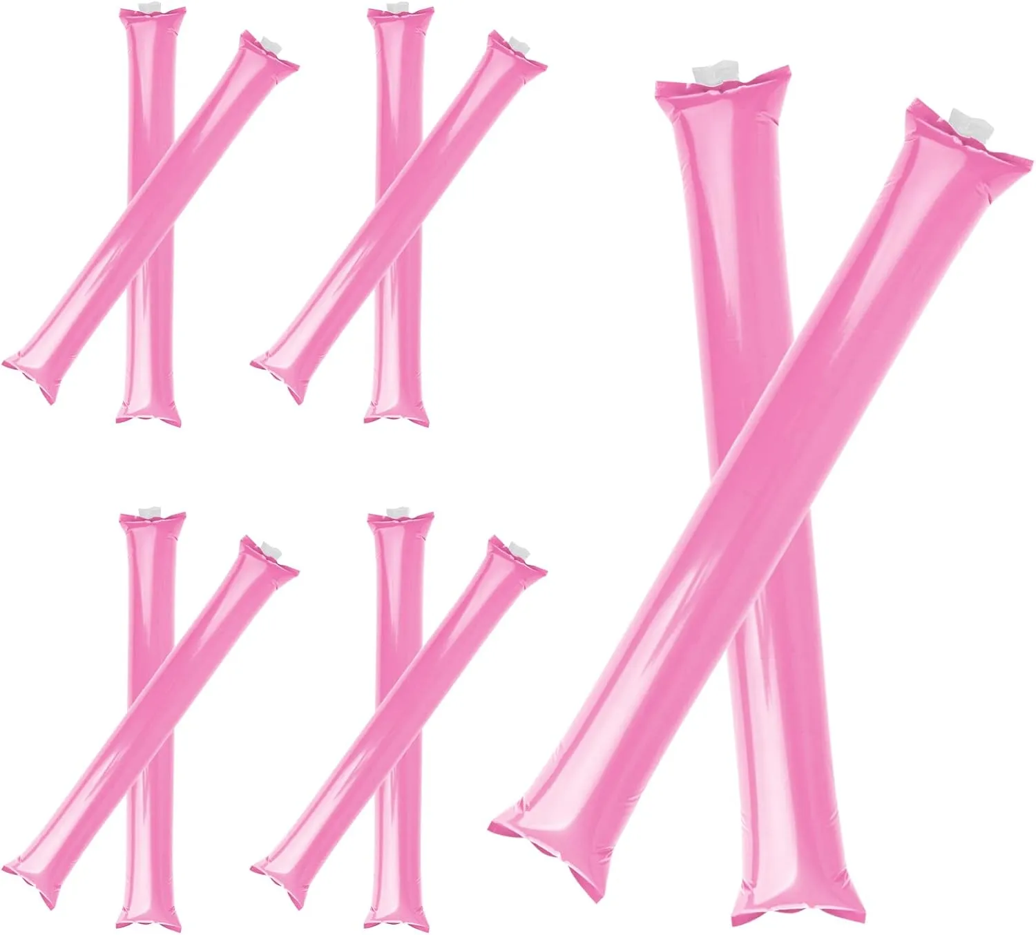 GOGO 100 PCS Cheer Sticks Inflatable Bam Bam Spirit Stick, Cheerleading Noisemakers for Sport Game