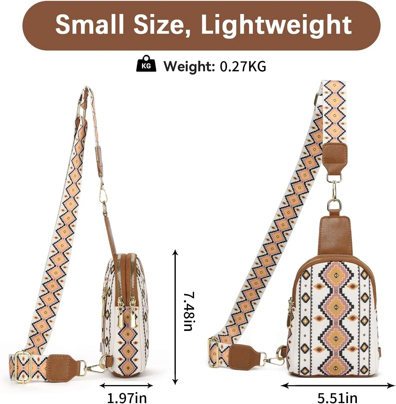 GOIACII Shoulder Bag Women Leather Sling Crossbody Bag