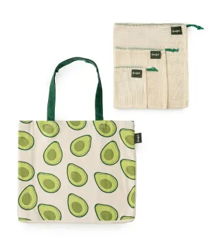 Goodful Farmer's Market Reusable Bags, Set of 4