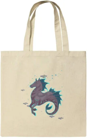 GRAPHICS & MORE Hippocampus Mythical Sea Horse With Fish Grocery Travel Reusable Tote Bag