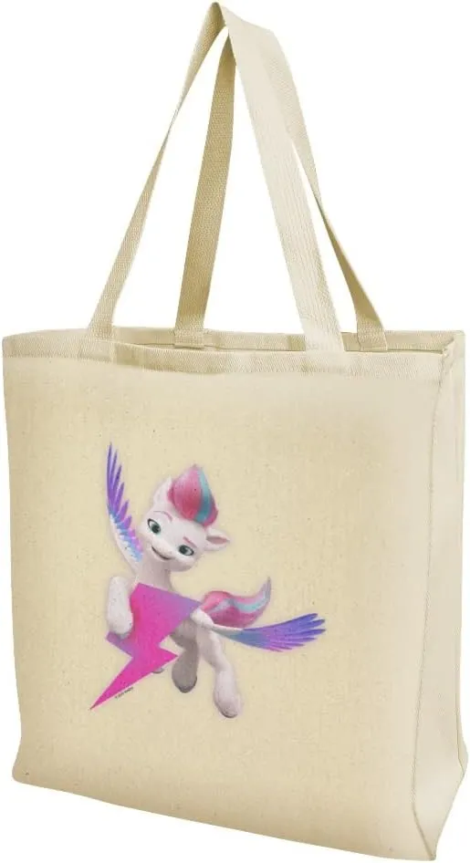 GRAPHICS & MORE My Little Pony Zipp Grocery Travel Reusable Tote Bag - Large