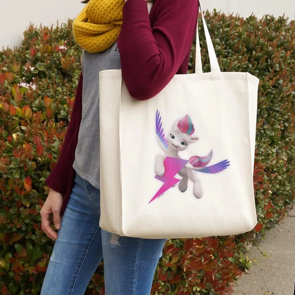 GRAPHICS & MORE My Little Pony Zipp Grocery Travel Reusable Tote Bag - Large