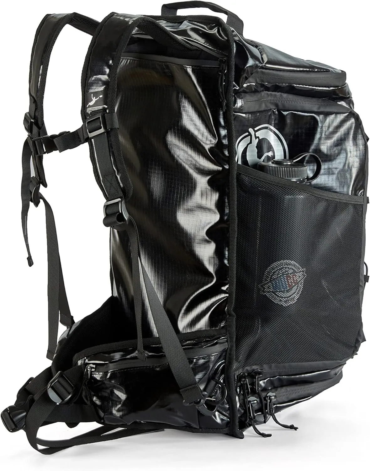 GREATEST Ultimate Bag 60 Liter - #1 World's Ultimate Frisbee Bag. Built in Insulated Cooler Compartment and Organization System. Also Perfect Sports Duffel Bag for Other Outdoor Sports (SILVER)