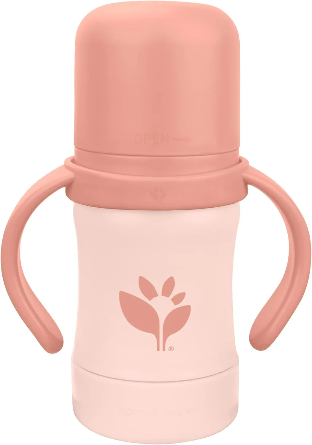 Green Sprouts® Sprout Ware® Sip & Straw 6oz., 6mo , Plant-plastic, Platinum-cured Silicone, Dishwasher Safe, Grows with Baby, Tested for Hormones