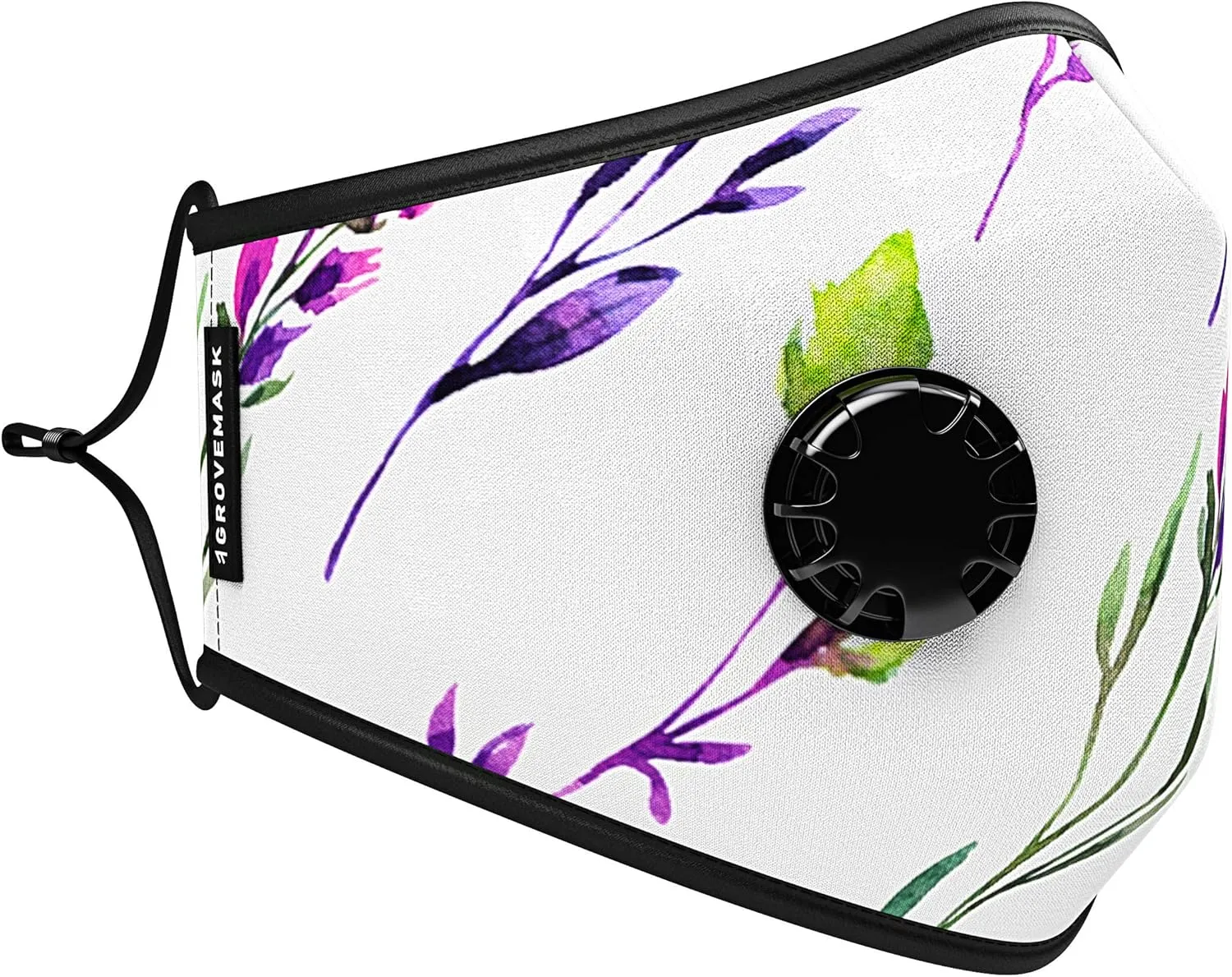 Grove unisex-adult Mask Face Mask W/ 7x Pm2.5 Filters - Reusable Cloth Face Mask for Pollen, Smoke, Dust, Allergens