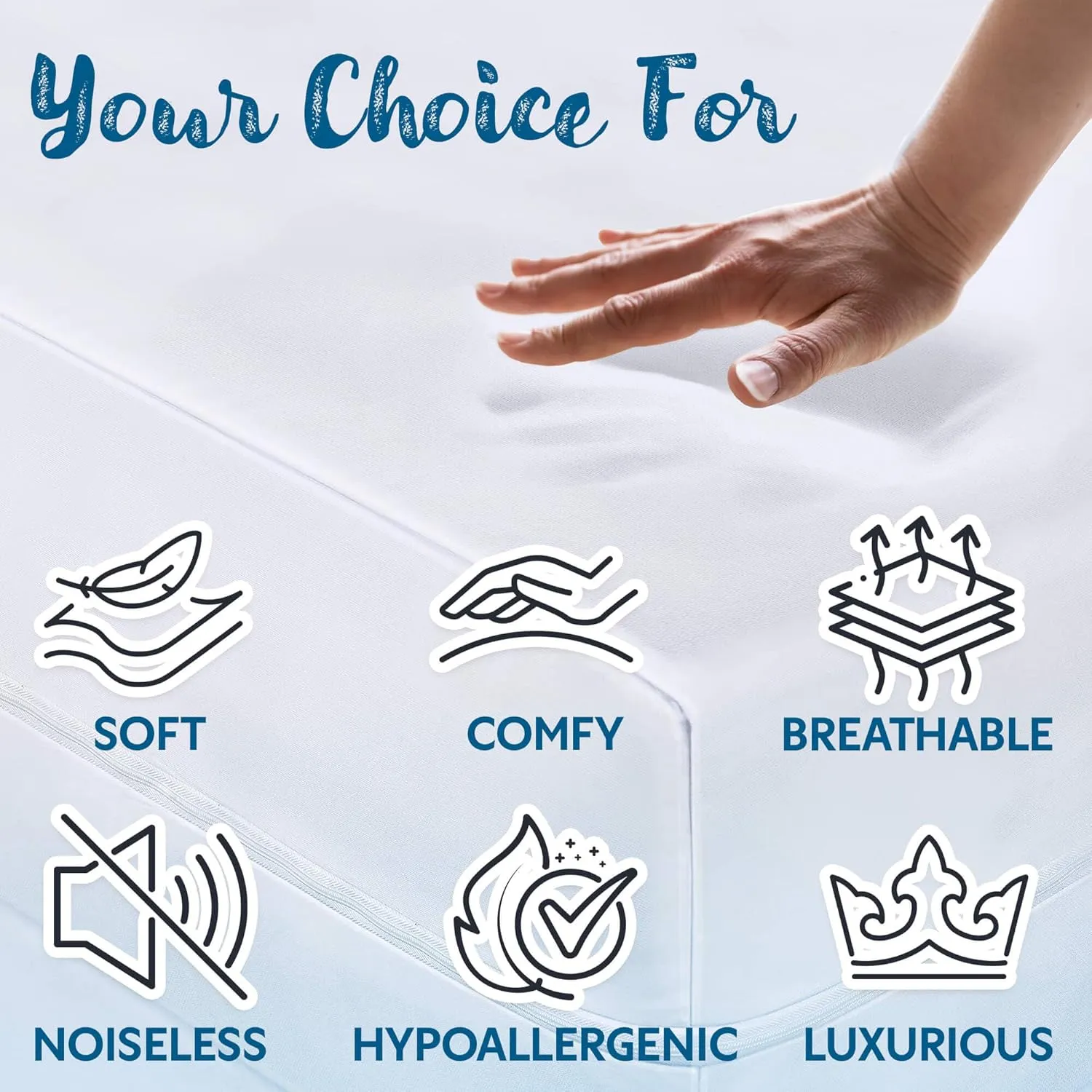 Guardmax Jersey Knitted Twin XL Zippered Mattress Encasement with Deep Pockets - Waterproof & Bed Bug Proof Mattress Protector - Comfortable, Soft, and Noiseless Zippered Bedding - (39 x 80 x 13)