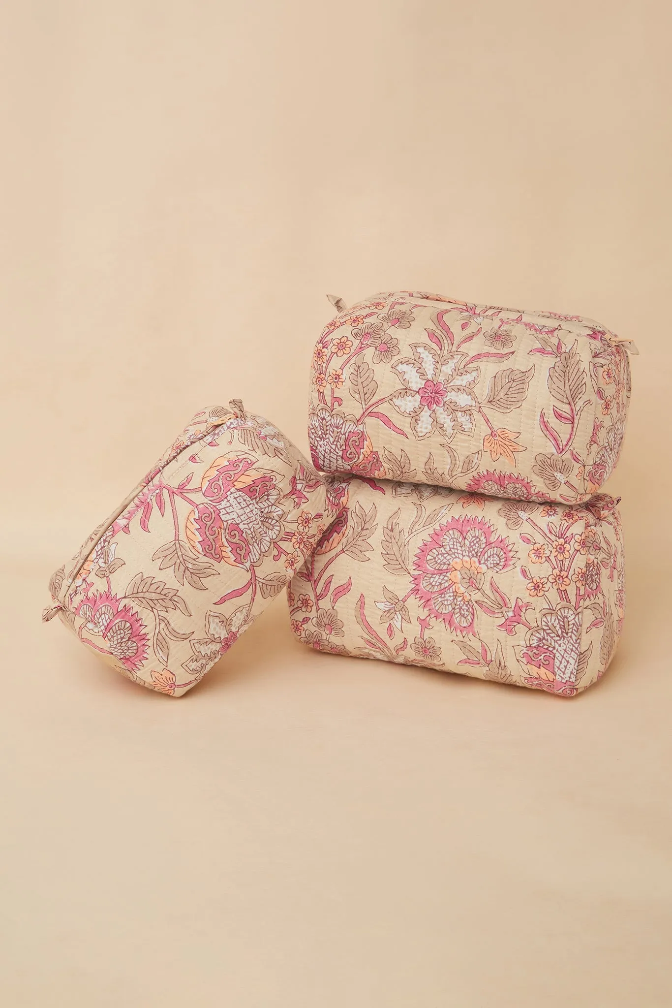 Gulistaan Quilted Pouches (Set of 3)
