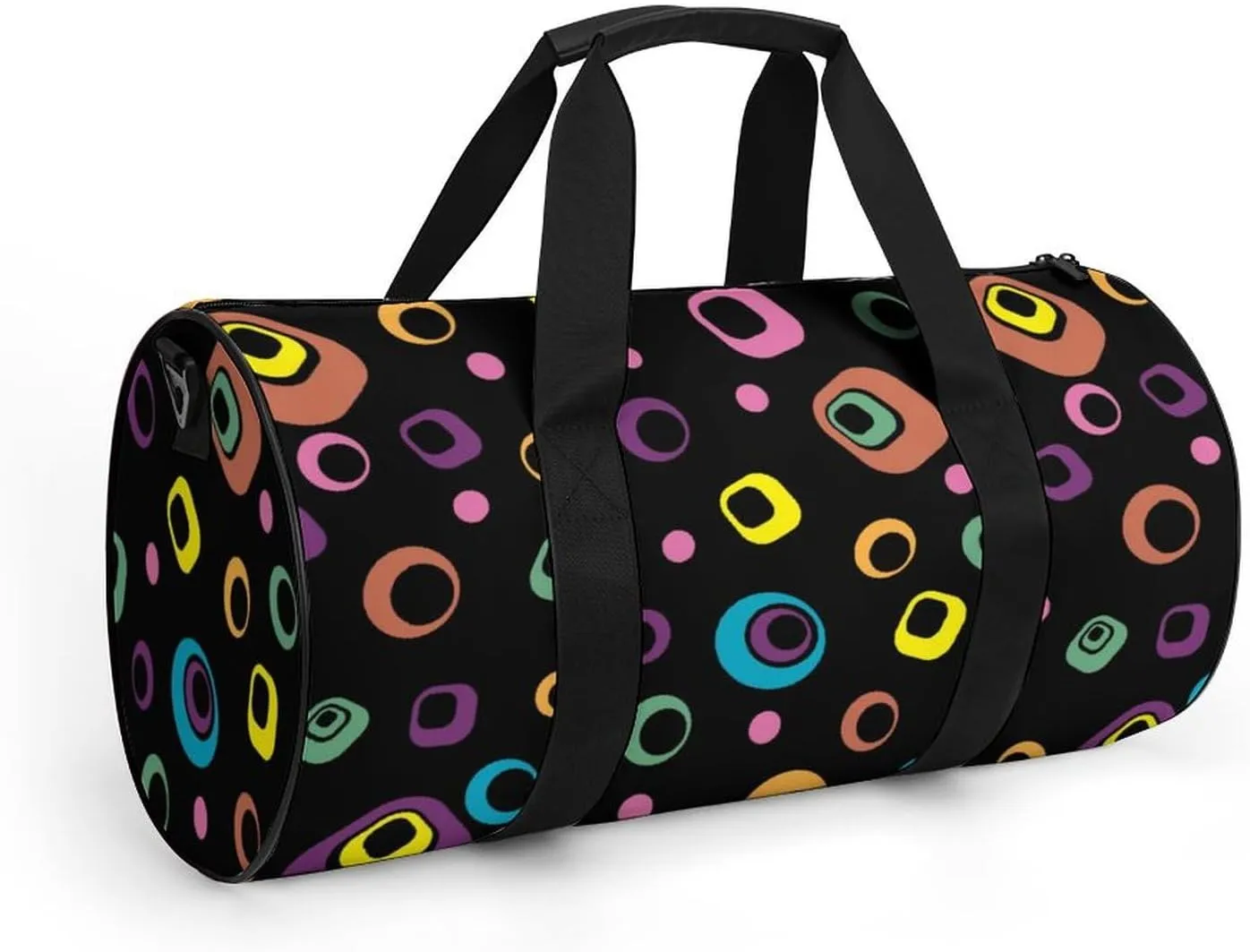 Gym Bag for Men Women Lightweight Sports Duffle Bag with Multiple Compartments Cylindrical Gym Bag for Fitness Travel And Outdoor Activities Ater Resistant Yoga Bag Training Bag Abstract