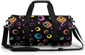 Gym Bag for Men Women Lightweight Sports Duffle Bag with Multiple Compartments Cylindrical Gym Bag for Fitness Travel And Outdoor Activities Ater Resistant Yoga Bag Training Bag Abstract