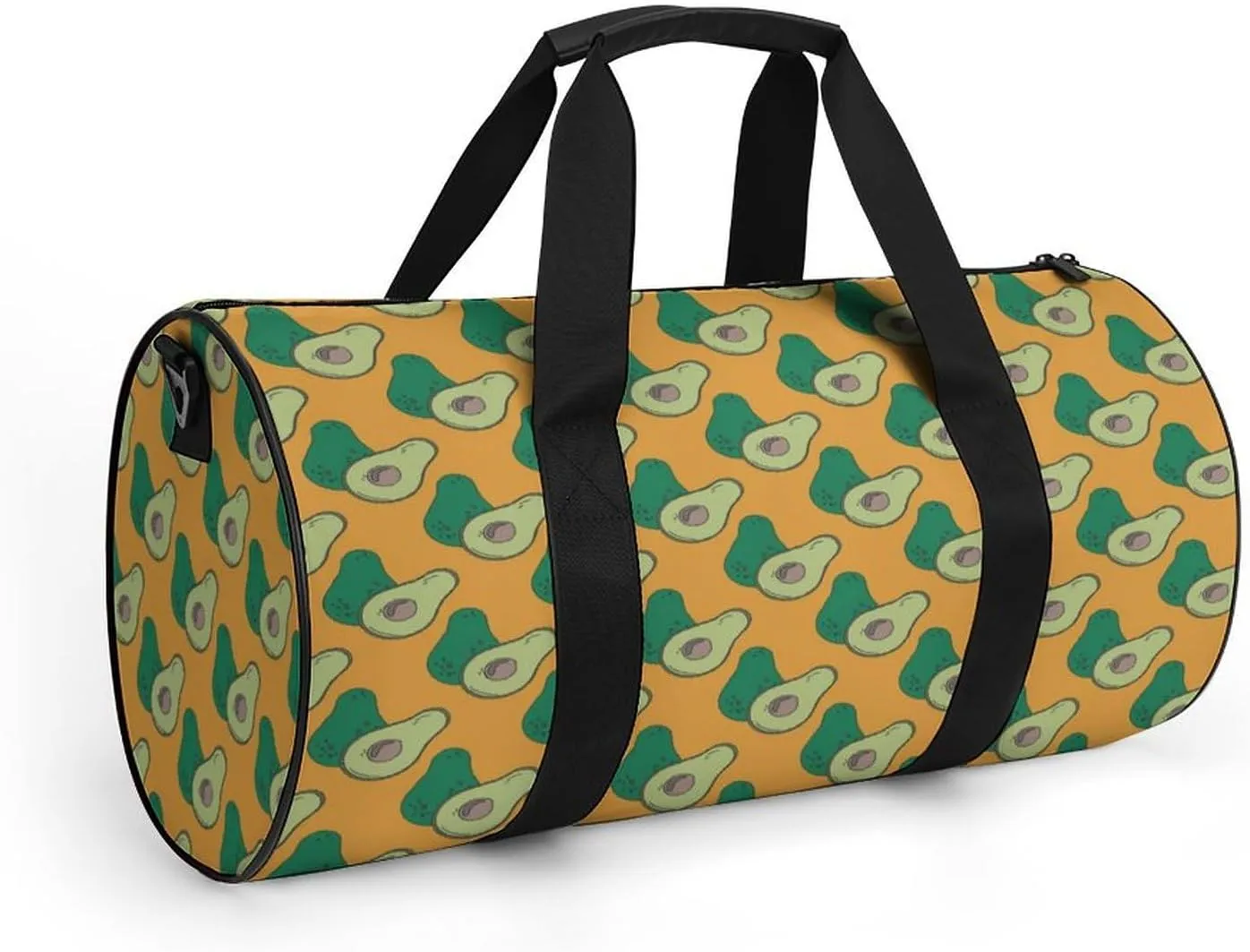 Gym Bag for Men Women Lightweight Sports Duffle Bag with Multiple Compartments Cylindrical Gym Bag for Fitness Travel And Outdoor Activities Ater Resistant Yoga Bag Training Bag Avocados