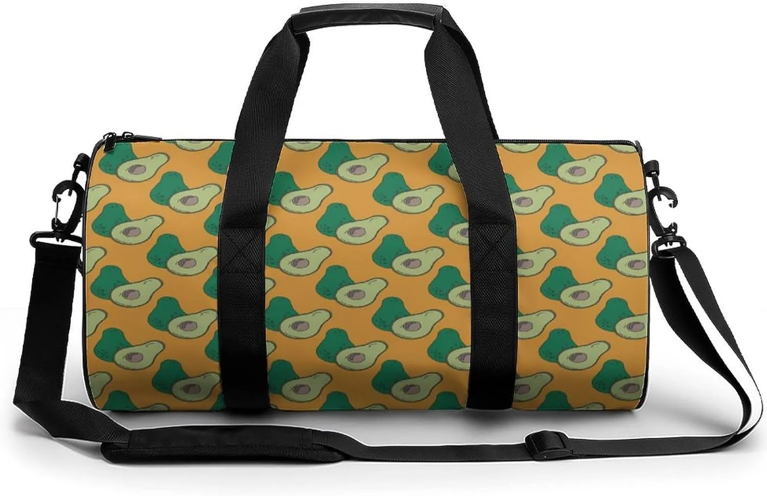 Gym Bag for Men Women Lightweight Sports Duffle Bag with Multiple Compartments Cylindrical Gym Bag for Fitness Travel And Outdoor Activities Ater Resistant Yoga Bag Training Bag Avocados
