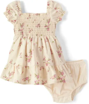 Gymboree,and Newborn Floral Dress with Diaper Cover