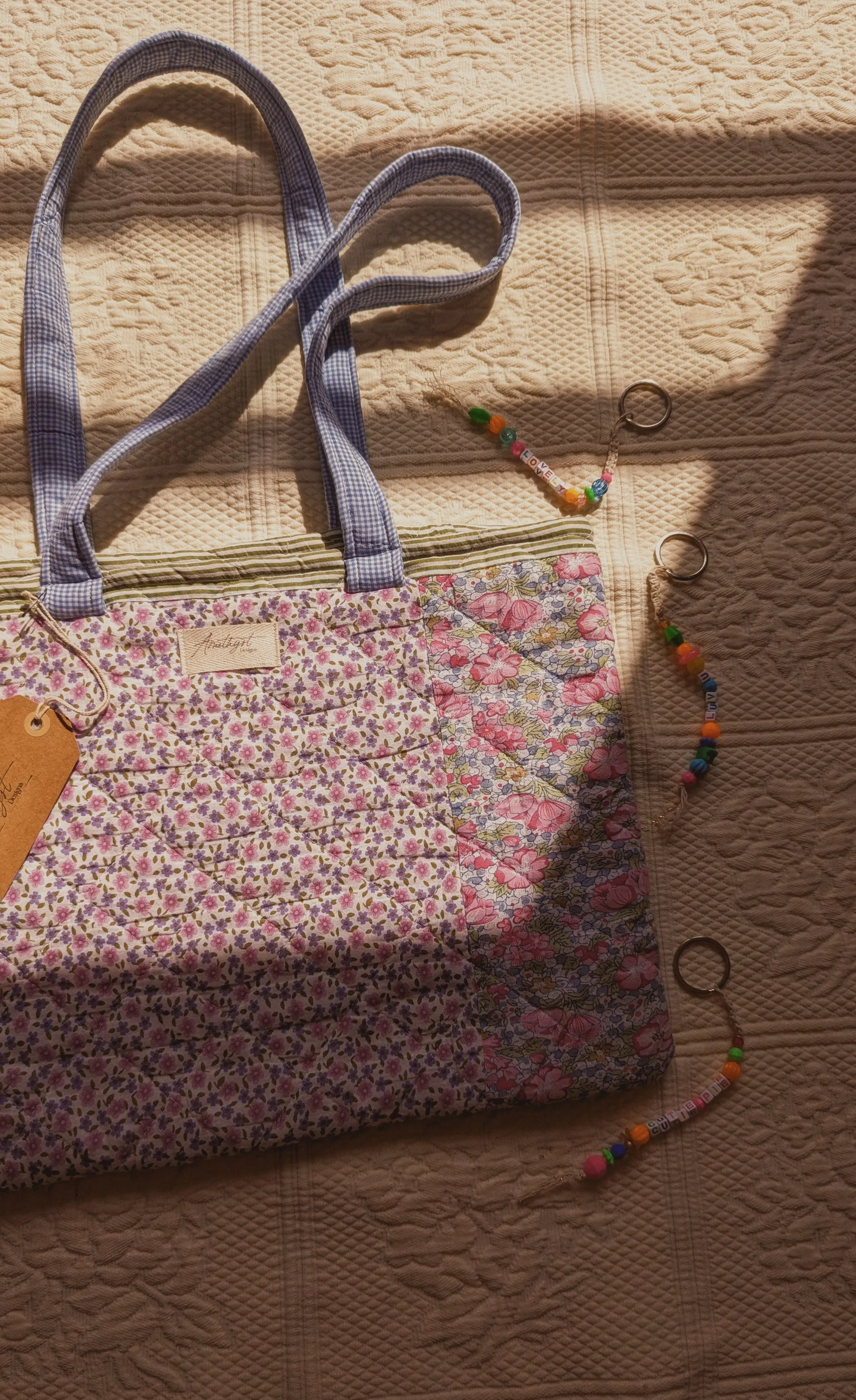 Handmade quilted reusable bag - barbie ♡