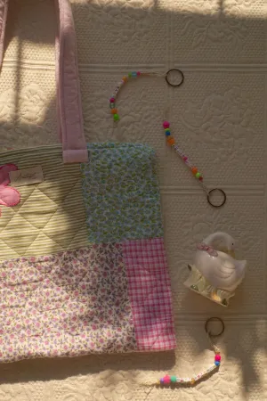 Handmade quilted reusable bag - Meena♡