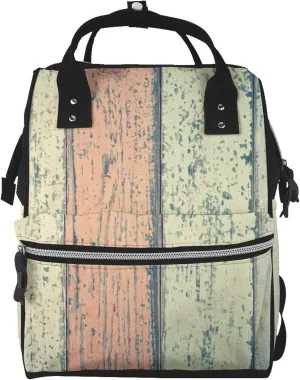 Hardwood Diaper Bag Backpack Large Capacity Multifunction with Insulated Pockets Waterproof Baby Diaper Bags Baby Travel Essentials for Dads, Moms, Newborns