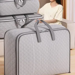 Heavy Duty Moving Bags, Extra Large Storage Tote Moving Bags with Strong Carrying Handles & Zippers for Clothes Comforters Bedding Closet Organizers Space Saving (19.68''L x 9.84''W x 15.74''H)