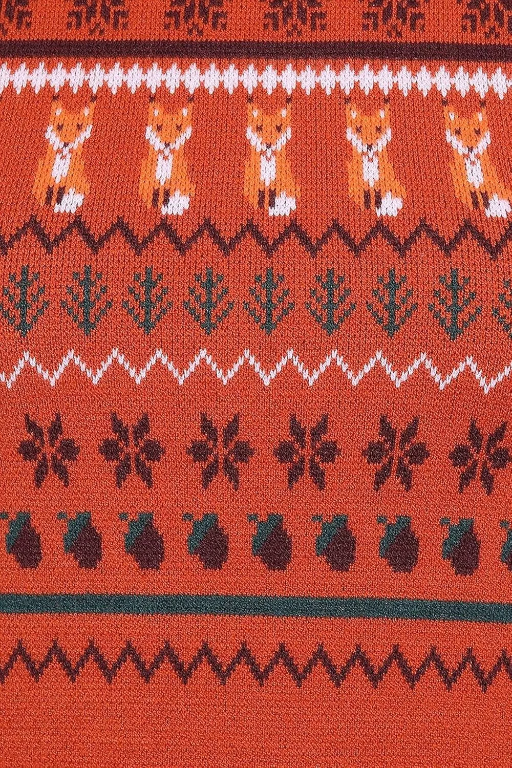 Hell Bunny Vixey Fox Print Vintage Retro Style Jumper Sweater XS-6XL