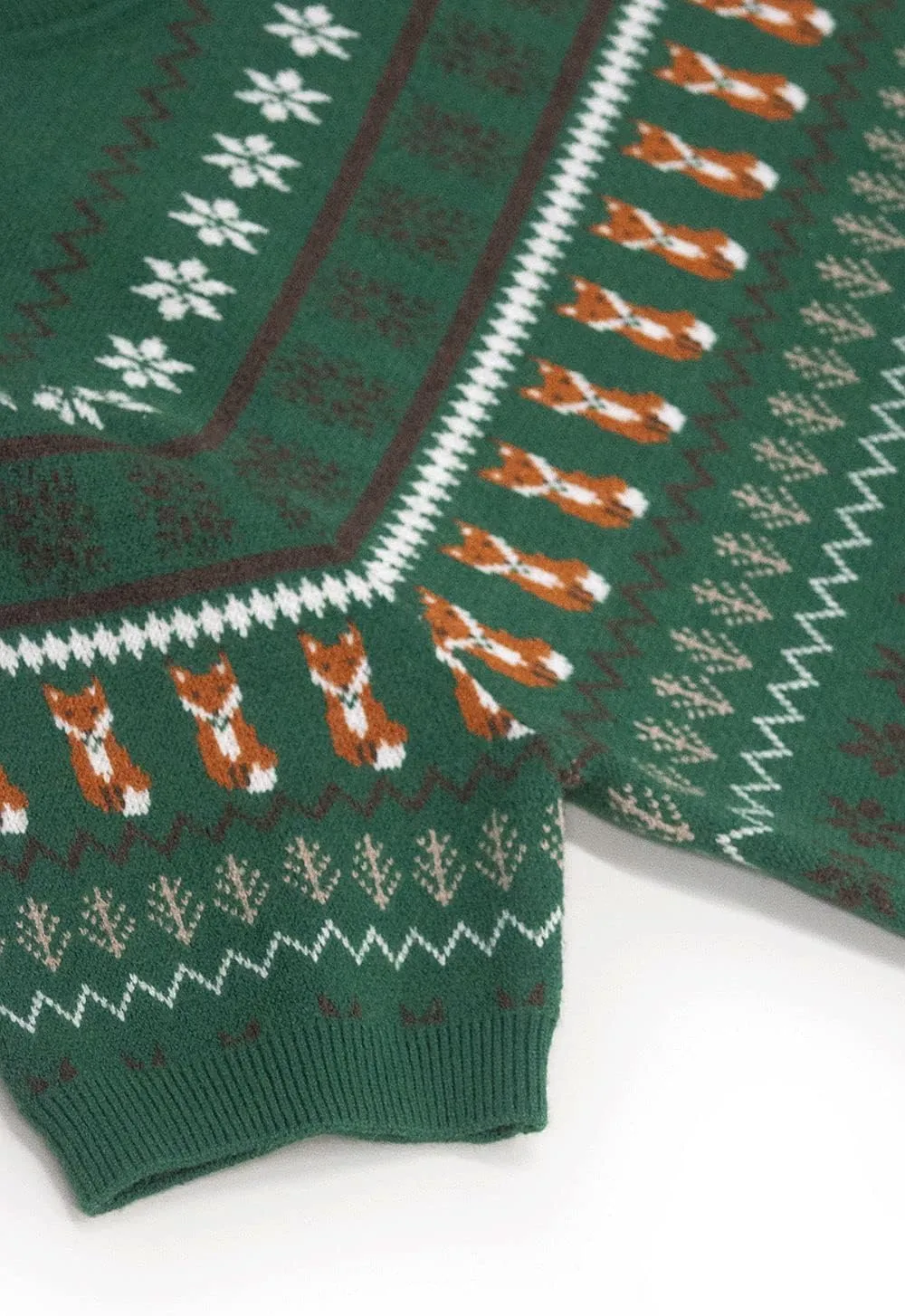 Hell Bunny Vixey Fox Print Vintage Retro Style Jumper Sweater XS-6XL
