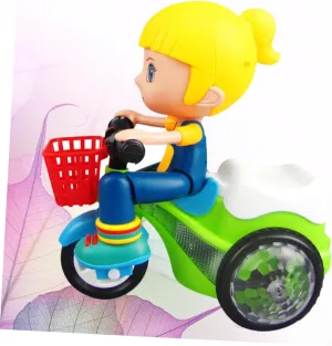 Hemoton Creative Intelligent Tricycle Toy for Boys and Girls Led Lights Multi-Functional Riding Easy Installation for Girls Random