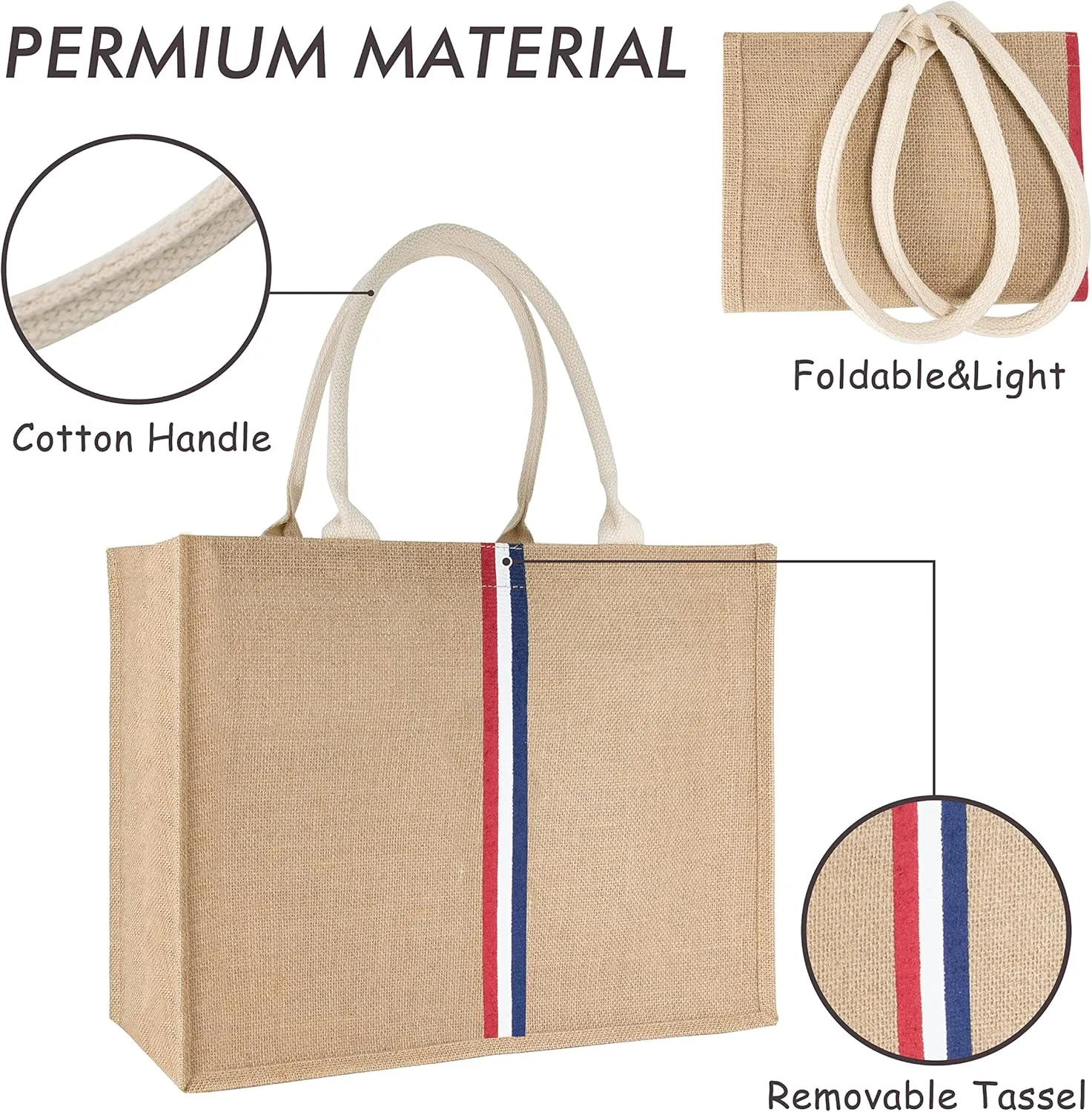 Hibala Woven Large Beach Bag Straw Beach Tote Handmade Weaving Shoulder Tassel Bag Handbag