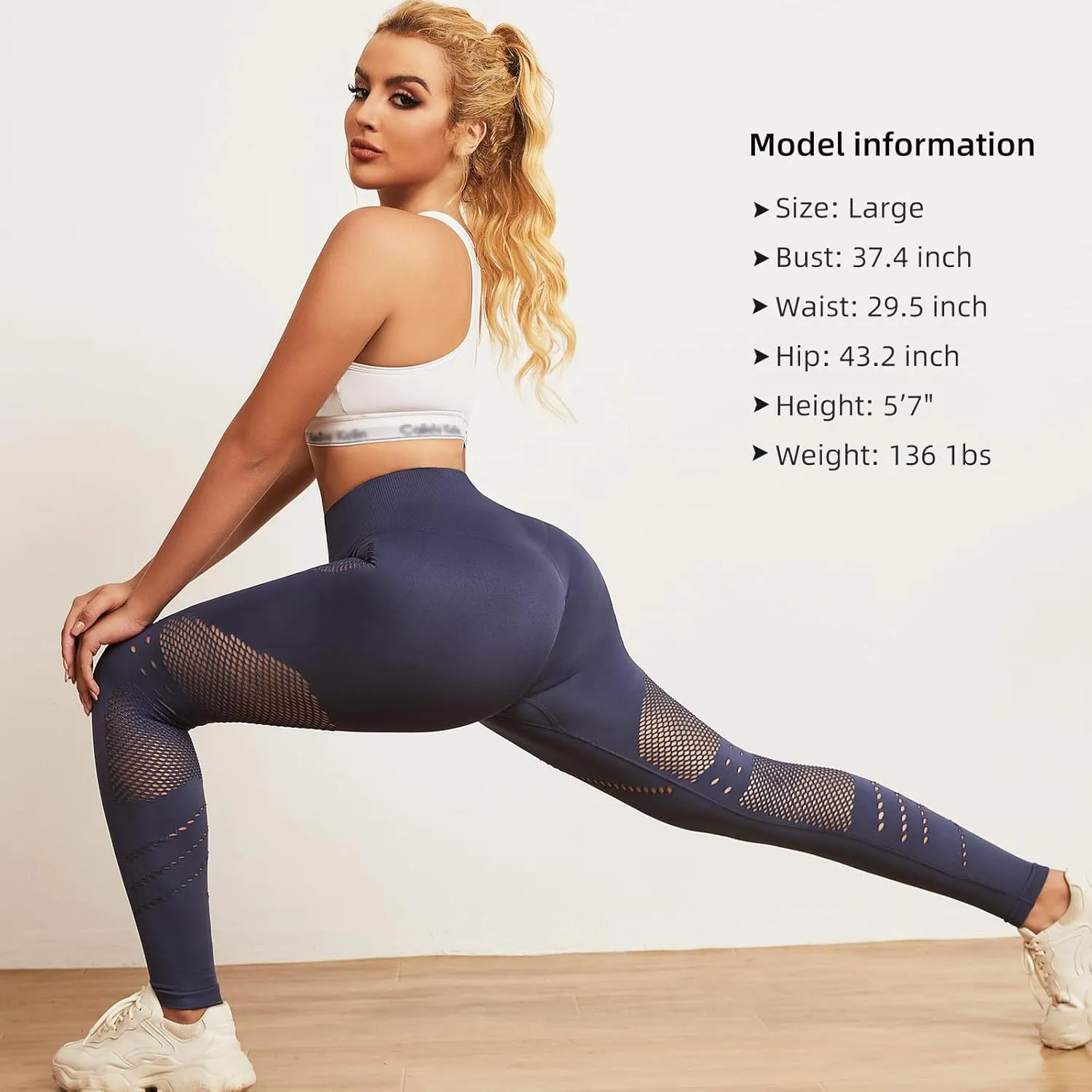 High Waisted Leggings for Women Workout Yoga Leggings Tummy Control Pants Workout Yoga Pants for Gym