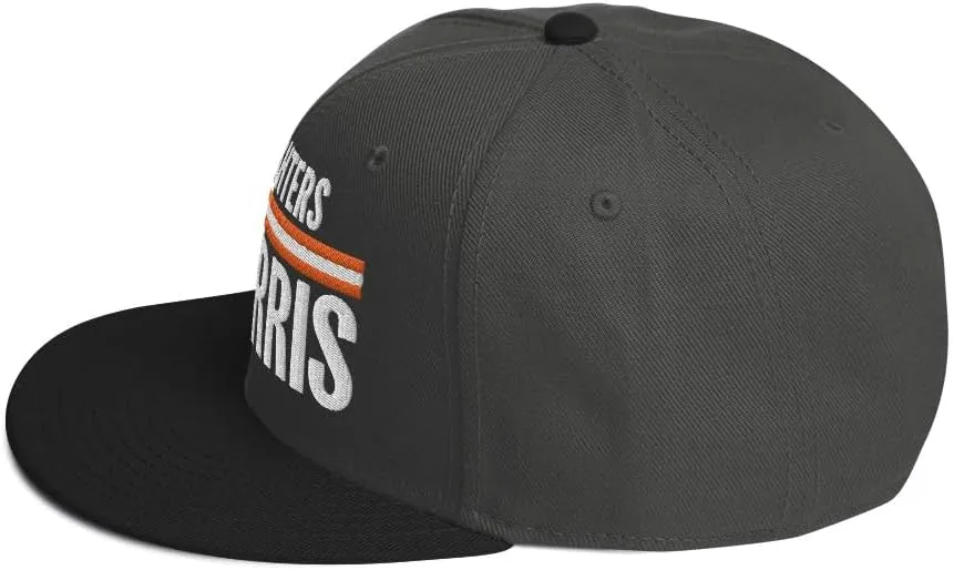 Hogue WS LLC Firefighters for Harris Hat (Embroidered Wool Blend Snapback Cap) Fire Fighters for Kamala Harris Hat