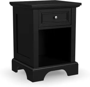Homestyles Bedford Black Nightstand