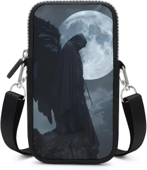 Horror Vampire Devil Grim Reaper Crossbody Phone Bag Mini Shoulder Bag Cute Cell Phone Purse for Men Women