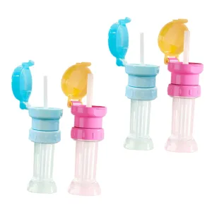 Housoutil Water Bottle Adapter for Toddlers 4 Pack Straw Adapter for Boys and Girls Safe Easy to Use Bottle Lids for Toddlers