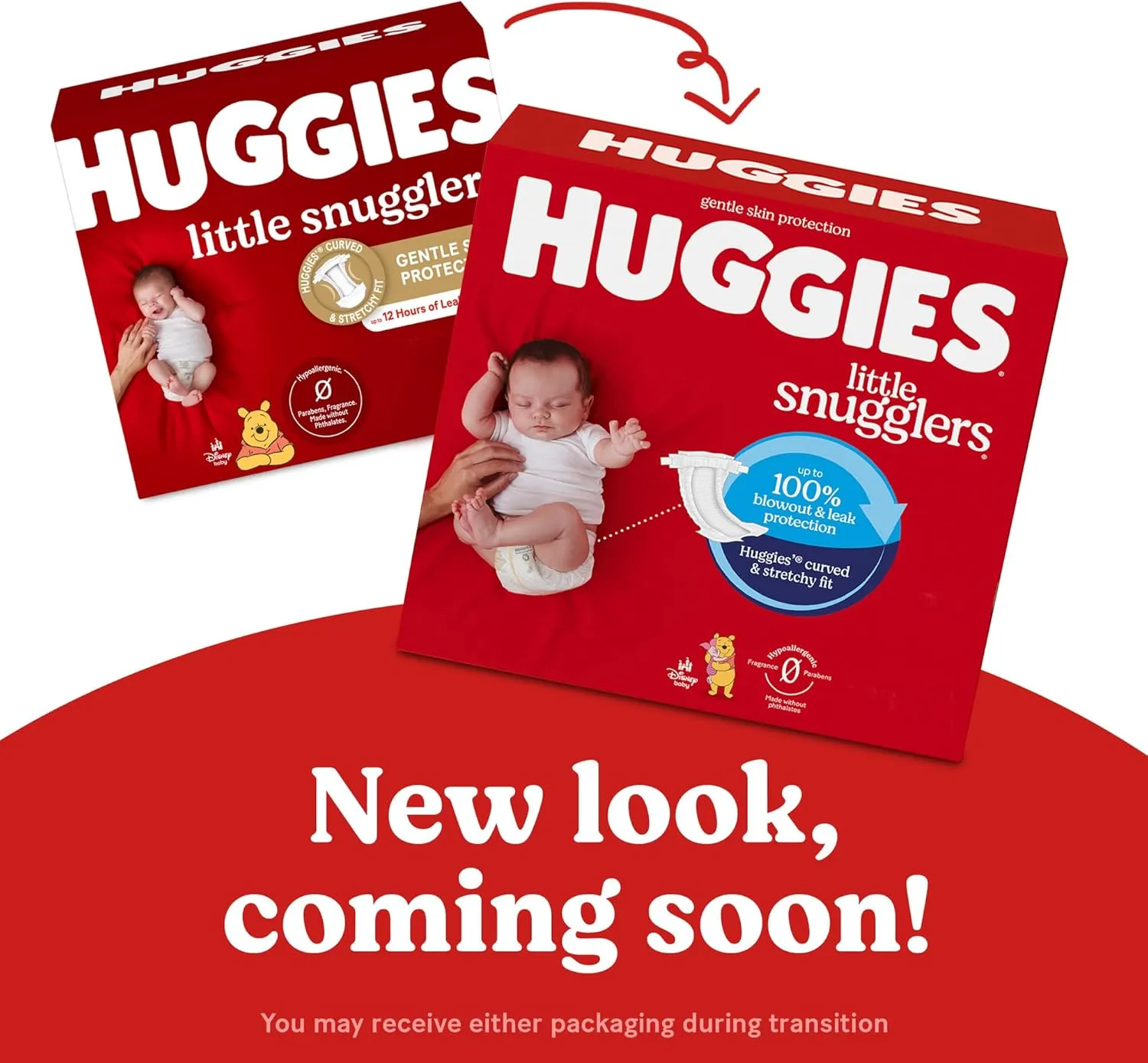 Huggies Size 3 Diapers, Little Snugglers Baby Diapers, Size 3 (16-28 lbs), 136 Count