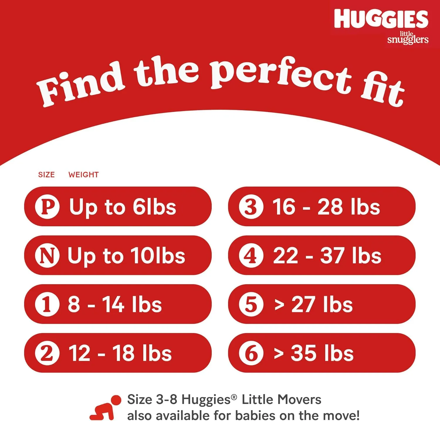 Huggies Size 3 Diapers, Little Snugglers Baby Diapers, Size 3 (16-28 lbs), 168 Count (6 Packs of 28), Packaging May Vary
