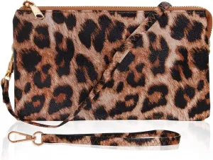 Humble Chic Vegan Leather Wristlet Purse for Women - Small Clutch Purse with Shoulder and Wrist Straps
