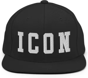 ICON Embroidered Snapback Hat, Icon Cap