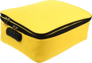 Id Card Storage Pouch Lock Business Trip Bag Stationery Pouch Simple Multi-functional