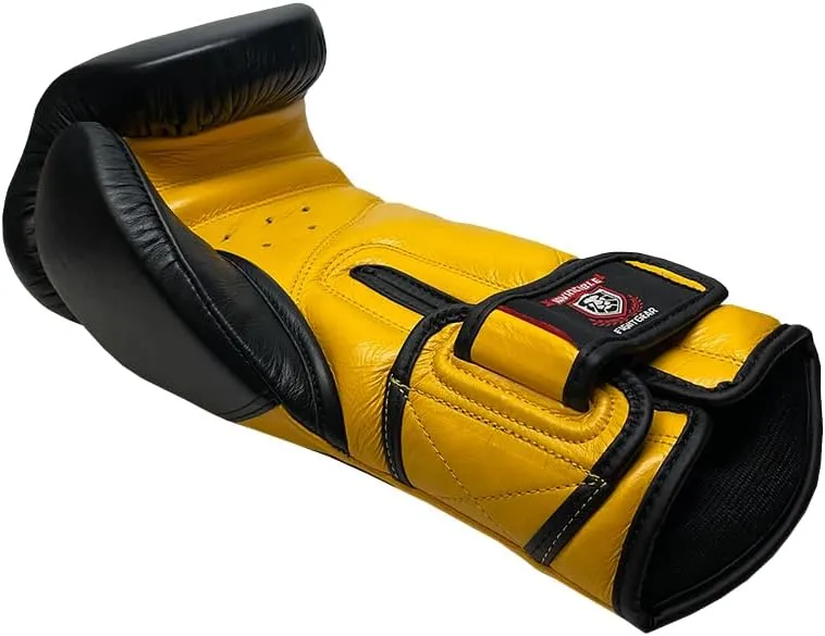 Invincible Fight Gear Professional Hook and Loop Leather Training Boxing Gloves v2.0 - Ideal for Boxing, Kickboxing, Muay Thai, MMA for Men Women and Kids