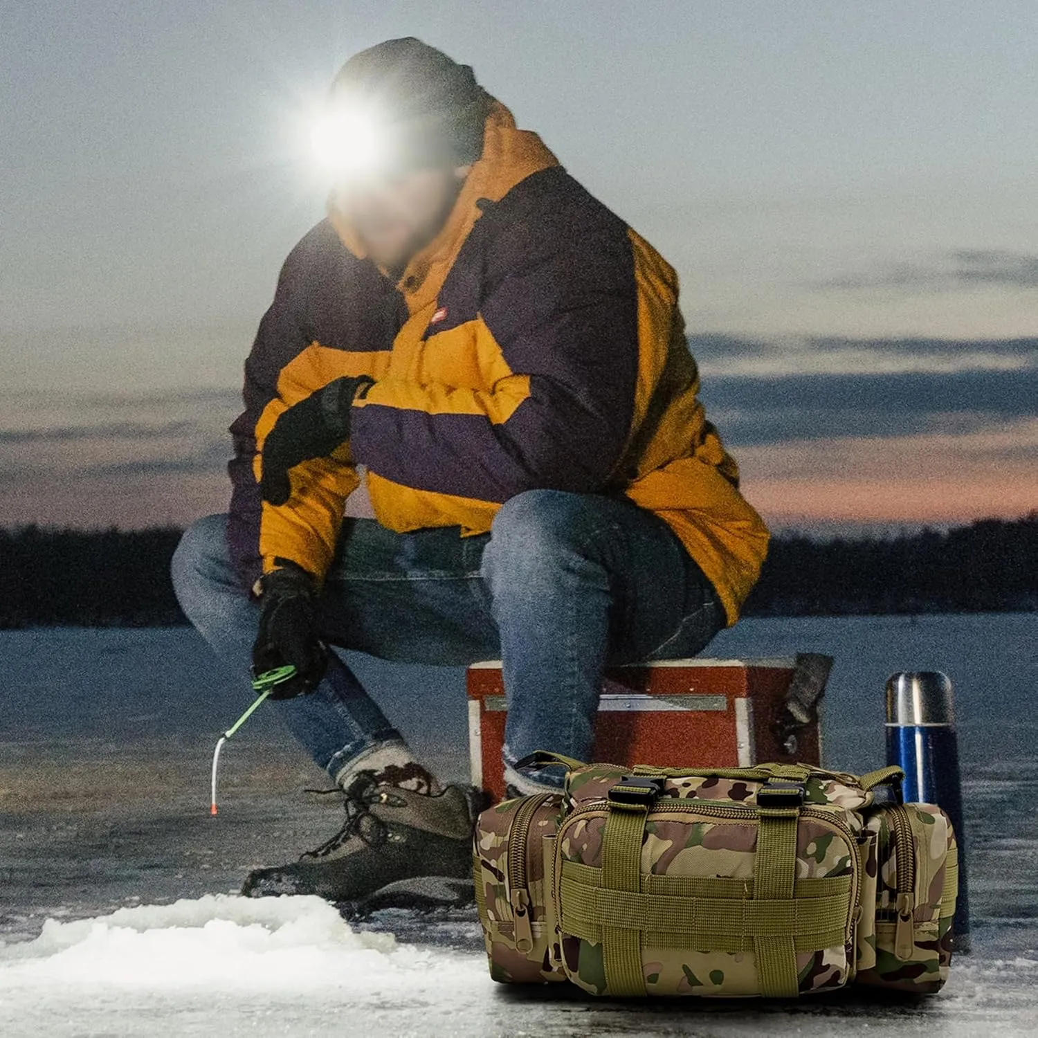 IronSeals Molle Tactical Sport Duffle Bag Water Resistant Deployment Bag (#1)