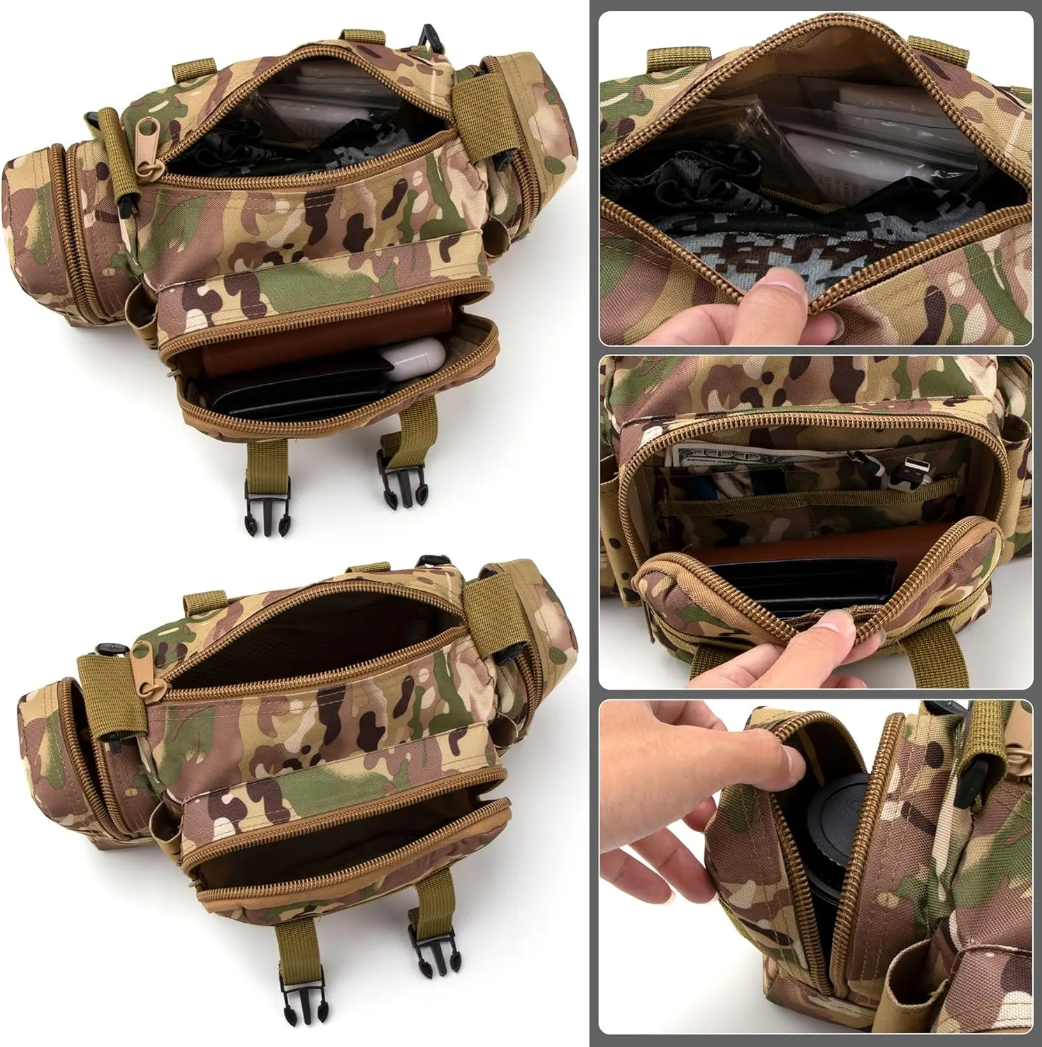 IronSeals Molle Tactical Sport Duffle Bag Water Resistant Deployment Bag (#1)