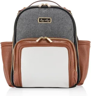 Itzy Ritzy Mini Plus Diaper Bag, Coffee & Cream