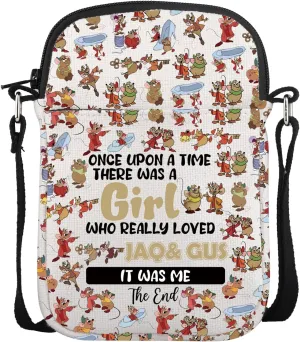 Jaq And Gus Cartoon Movies Crossbody Bag For Rat Lover Gift Fairy Tale Gift Animal Gift