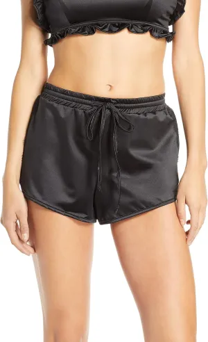 Jason Wu Stretch Lace Trim Satin Runner Pajama Shorts