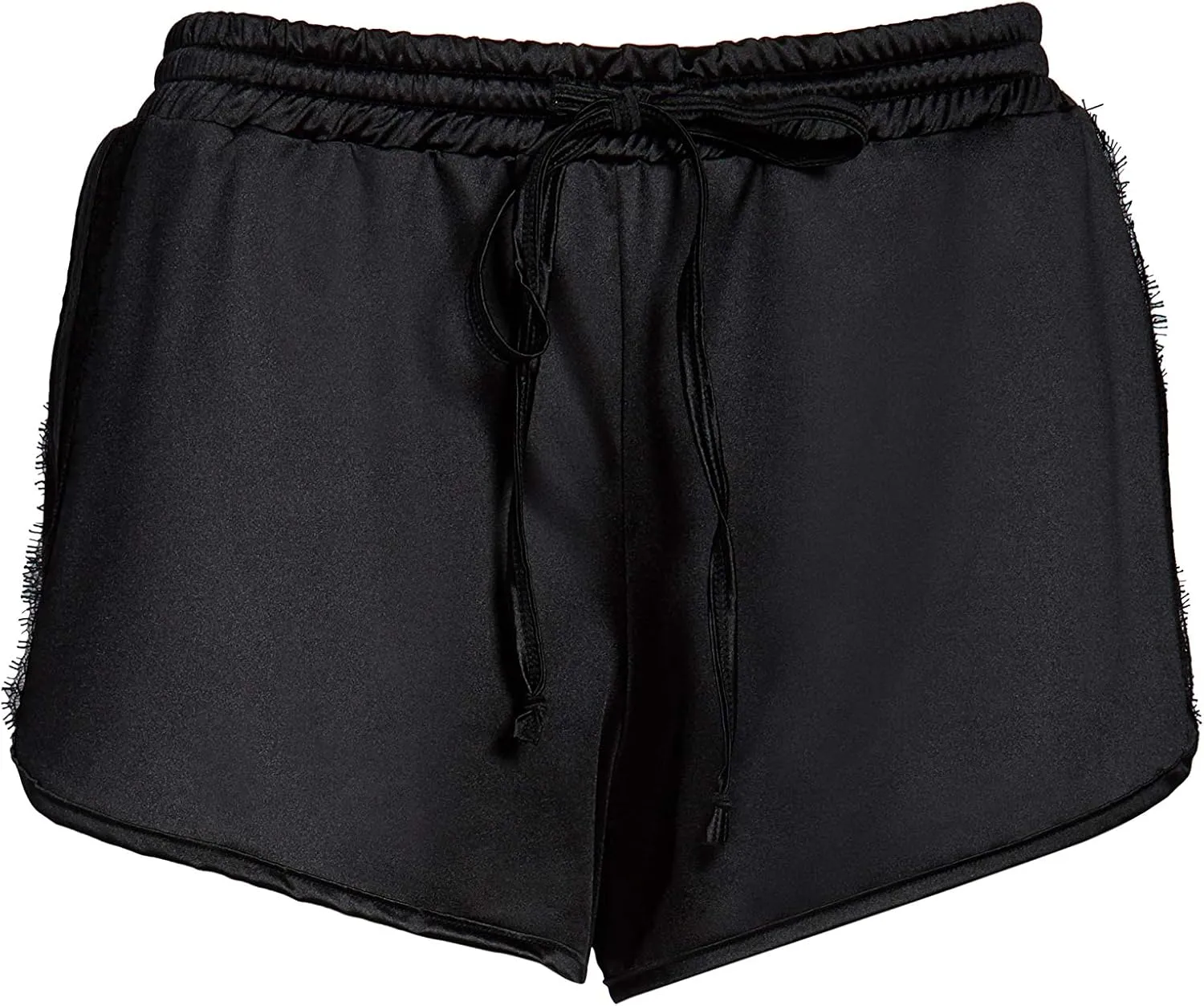 Jason Wu Stretch Lace Trim Satin Runner Pajama Shorts