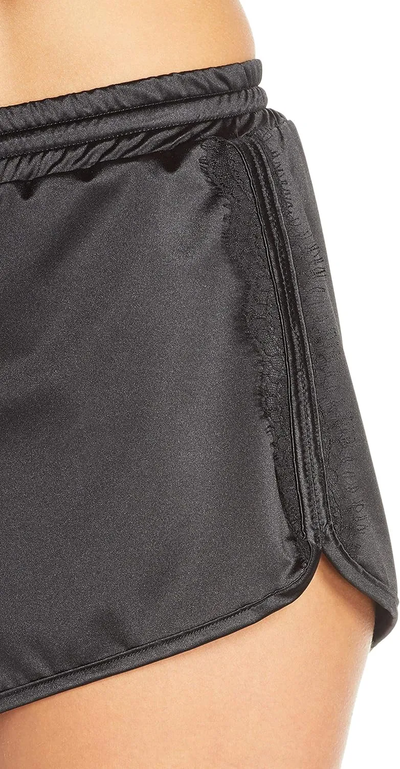 Jason Wu Stretch Lace Trim Satin Runner Pajama Shorts